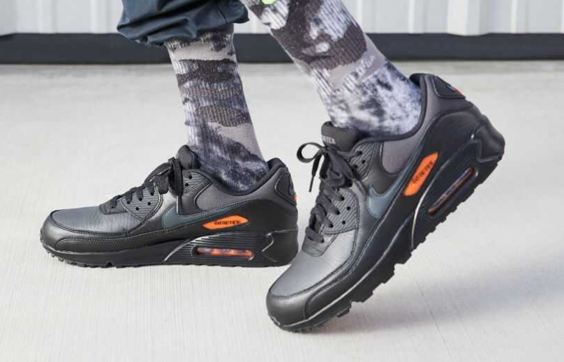 AIR MAX 90 GTX BLACK ORANGE 2025 ORIGINAL