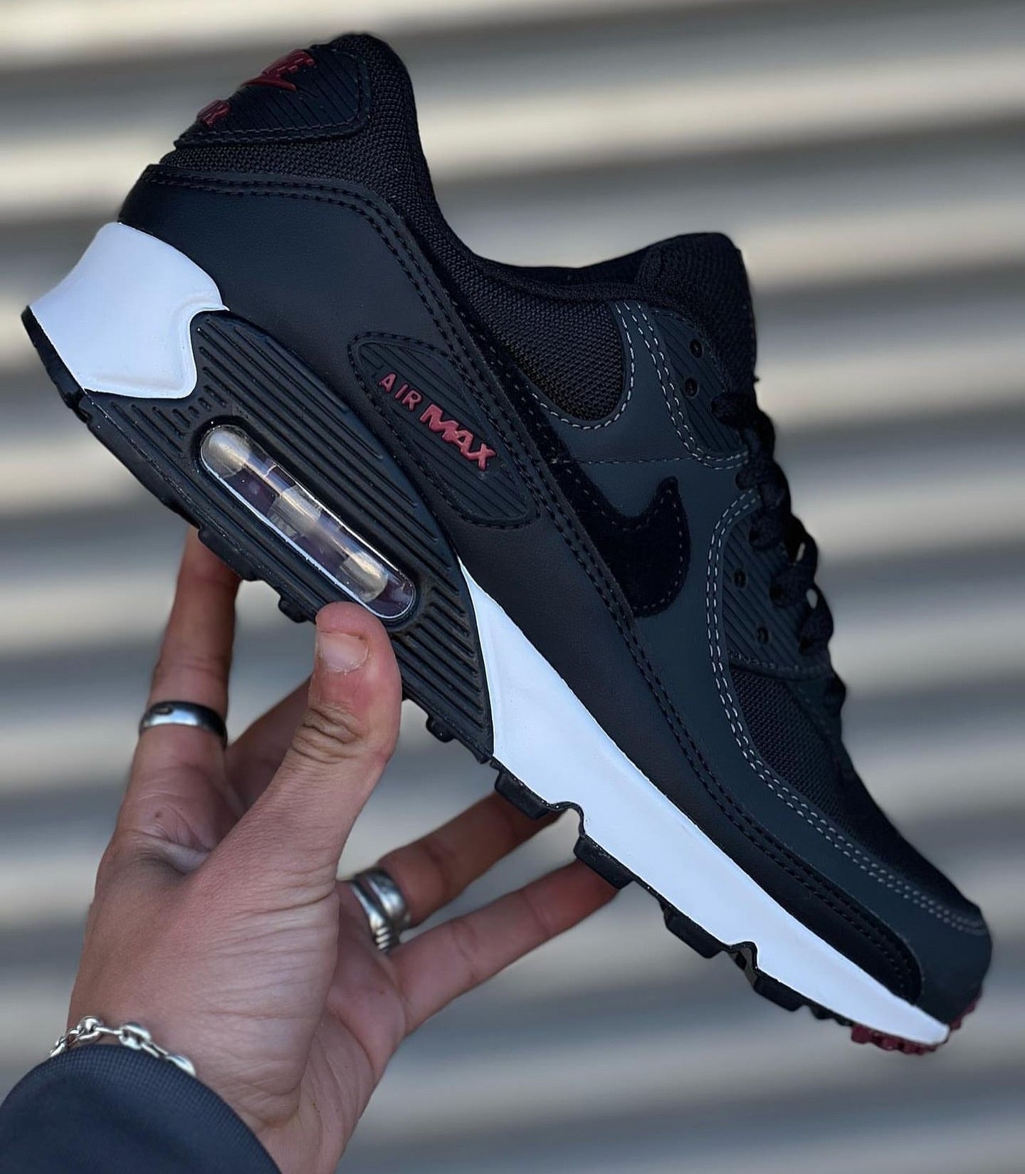 Air Max 90 Anthracite Team Rouge ORIGINAL